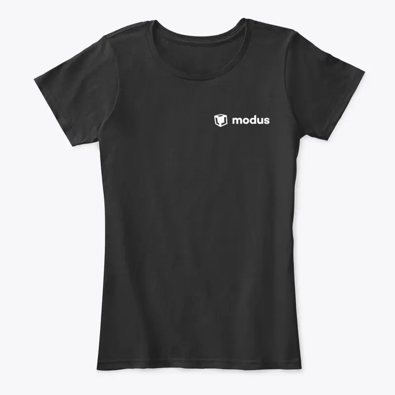 modus Logo - White on Black/Dark Blue