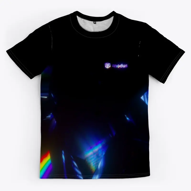 Rainbow Geometry All-Over Tee